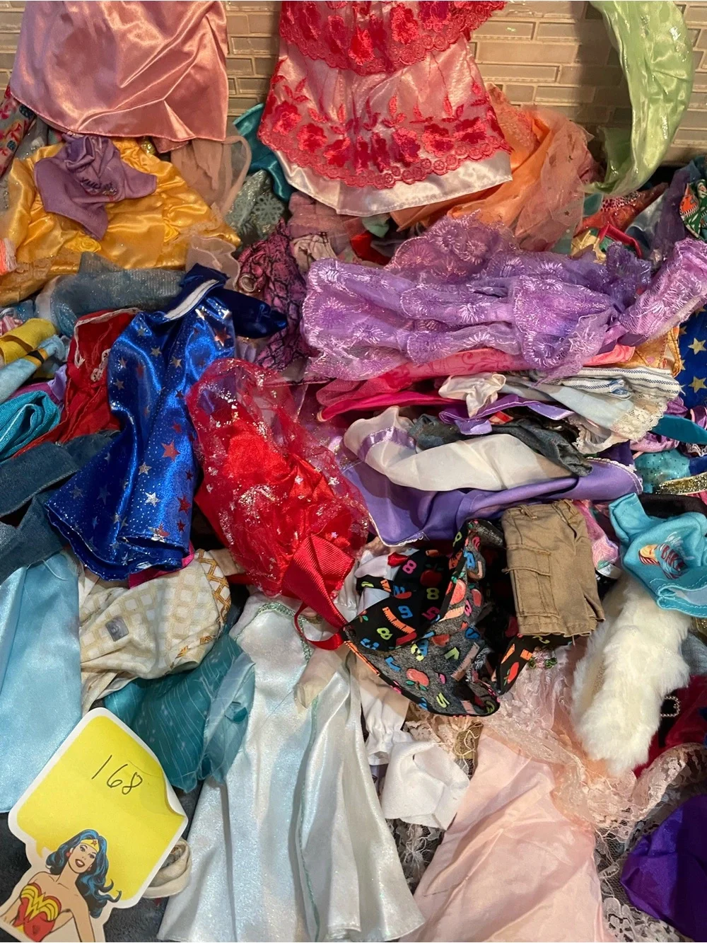 Barbie Doll Clothes Dresses Mixed Lot Of 168 Pieces